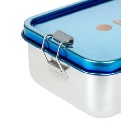 Lunchbox Stainless Steel Solid 18 cm - Brotzeitbox (Bold Blue/Purple)
