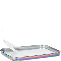 Lunchbox Stainless Steel Solid 18 cm - Brotzeitbox (Bold Rainbow)