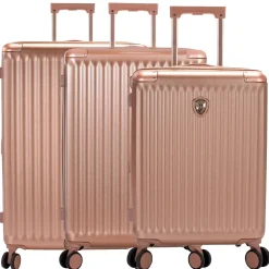 Luxe - 4-Rollen-Trolley Set 3tlg. L/M/S erw. (rose gold)