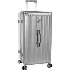 Luxe Trunk - 4-Rollen-Trolley 76 cm erw. (silver)