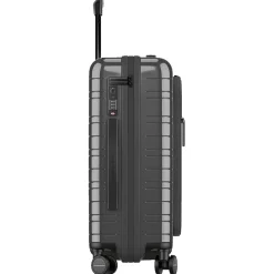 M5 Essential - 4-Rollen-Kabinentrolley mit Vortasche S 55 cm (glossy graphite)