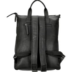 Manchester - Rucksack Leder 40 cm (black)
