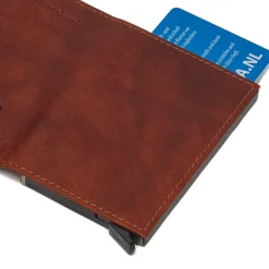 Mannheim - Kreditkartenetui 6cc 10 cm RFID (cognac)
