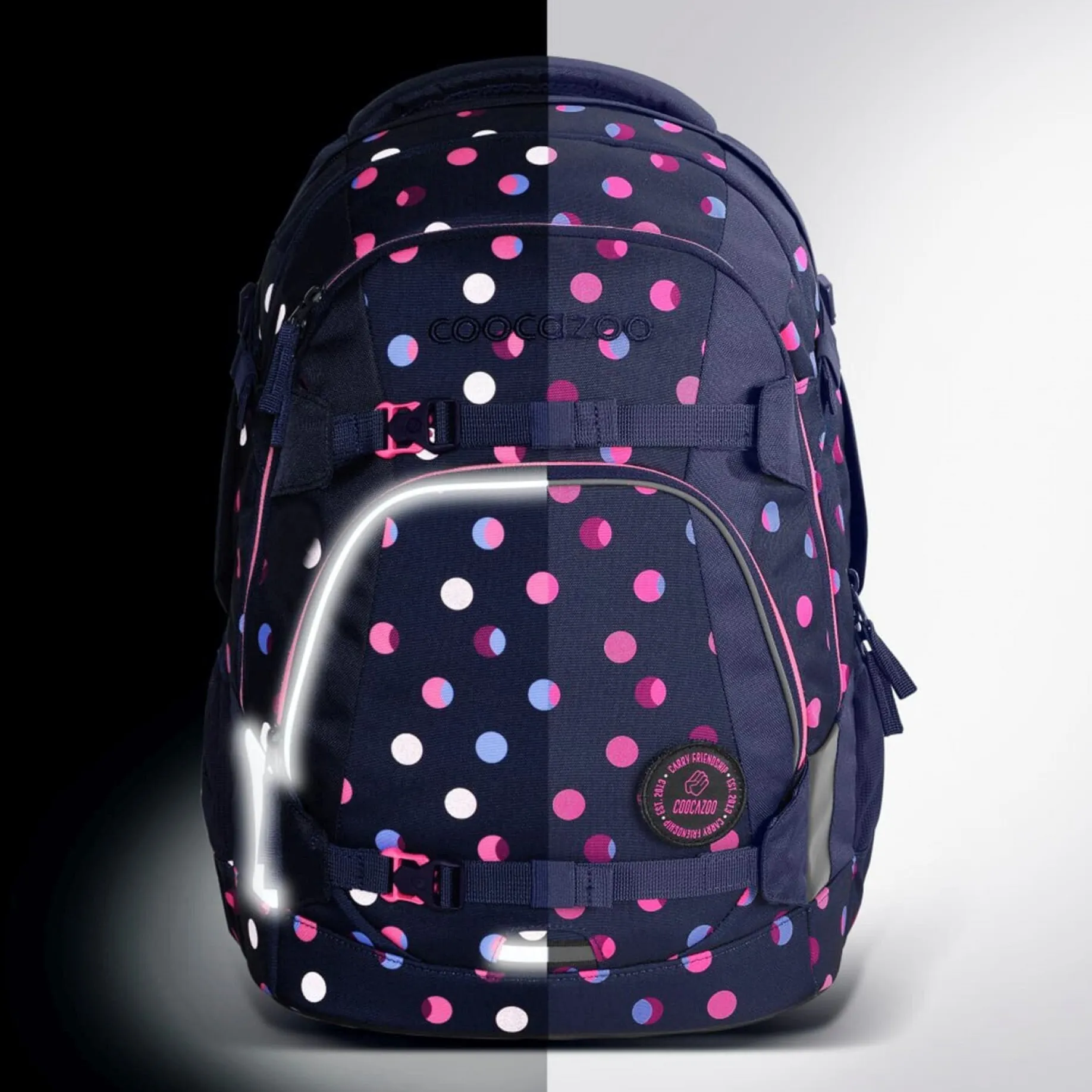 Mate - Schulrucksack 44 cm (Reflective Moons)