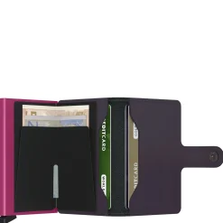 Matte Miniwallet - Geldbörse RFID 6.5 cm (dark purple-fuchsia)