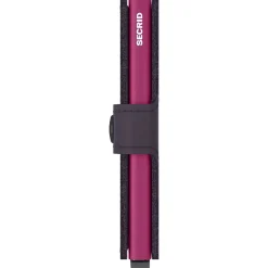 Matte Miniwallet - Geldbörse RFID 6.5 cm (dark purple-fuchsia)