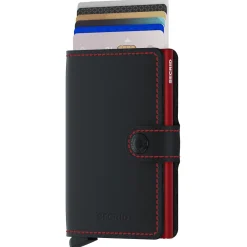 Matte Miniwallet - Geldbörse RFID 6.5 cm (black-red)