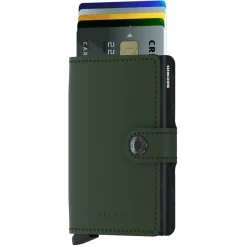 Matte Miniwallet - Geldbörse RFID 6.5 cm (green-black)