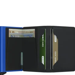 Matte Slimwallet - Geldbörse RFID 6.8 cm (black-blue)