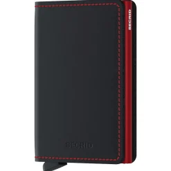 Matte Slimwallet - Geldbörse RFID 6.8 cm (black-red)