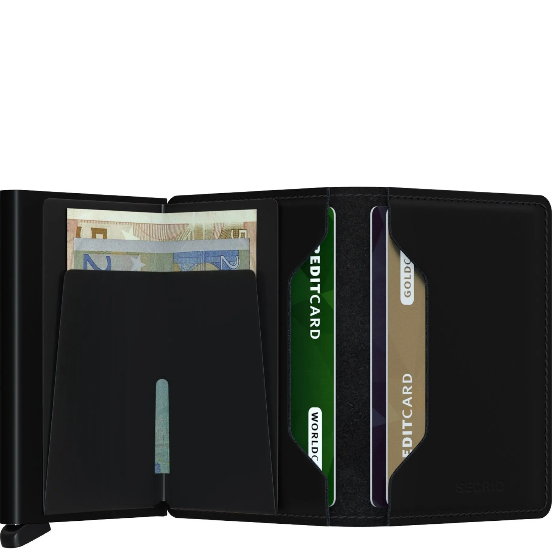Matte Slimwallet - Geldbörse RFID 6.8 cm (black)