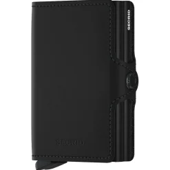 Matte Twinwallet - Geldbörse 12cc 7 cm RFID (black)
