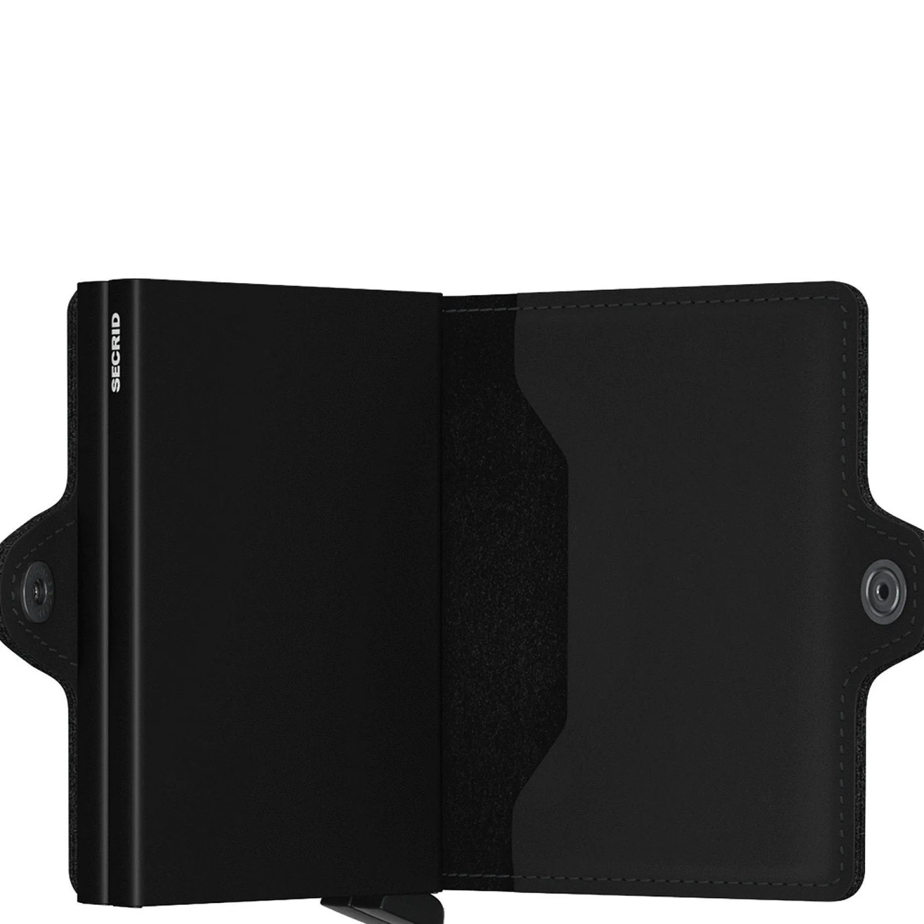 Matte Twinwallet - Geldbörse 12cc 7 cm RFID (black)
