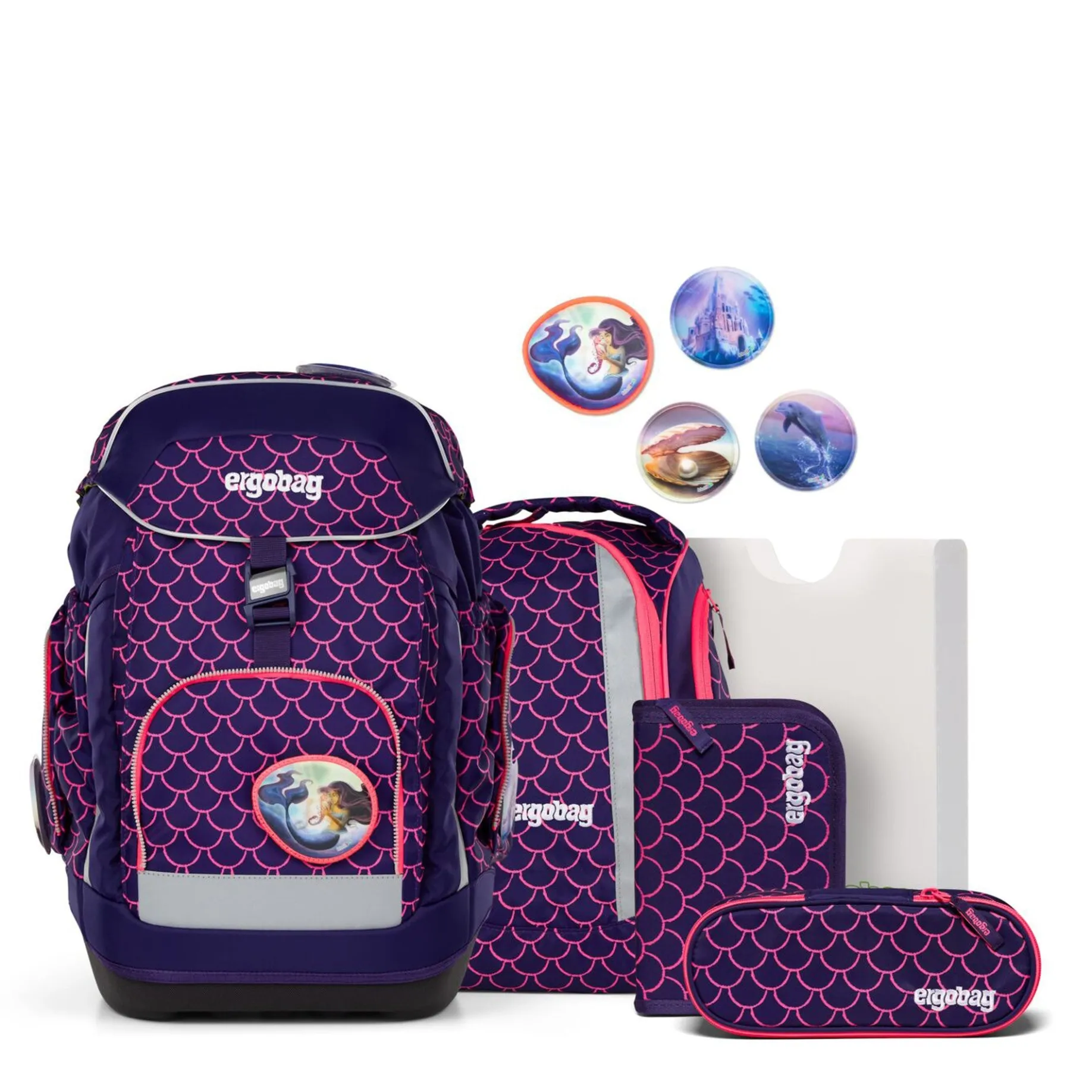 Maxi "Lumi" - Schulrucksack Set 6tlg. Modell 2025 (PerlentauchBär)