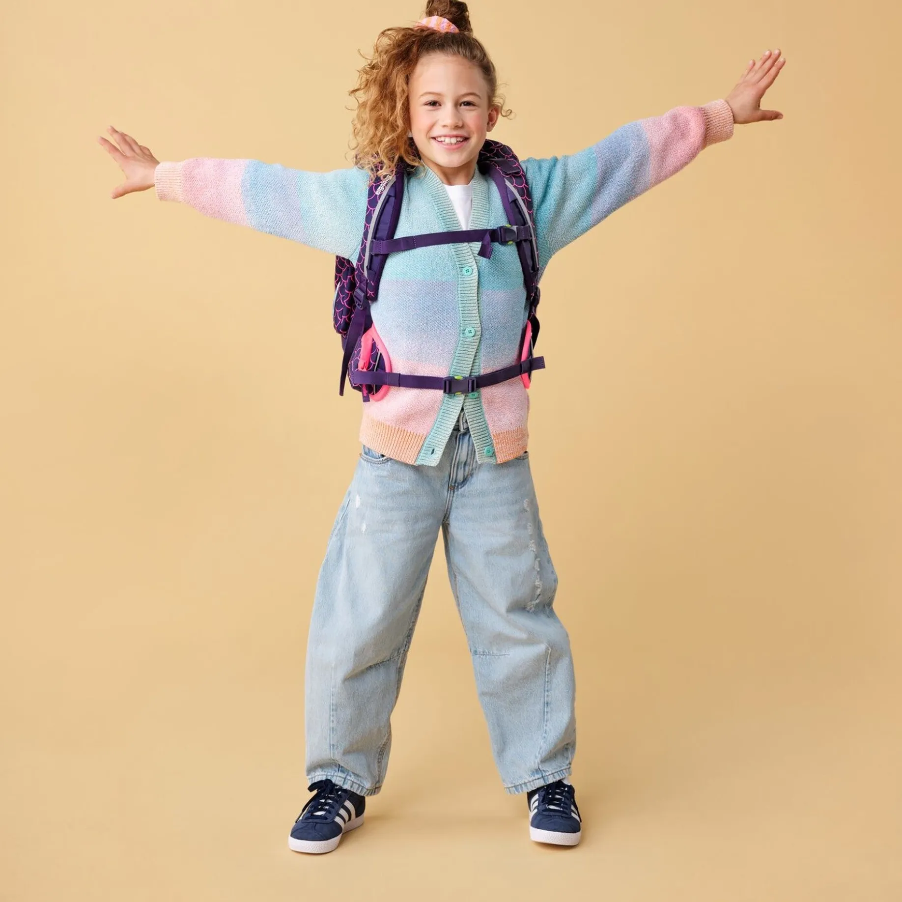 Maxi "Lumi" - Schulrucksack Set 6tlg. Modell 2025 (PerlentauchBär)