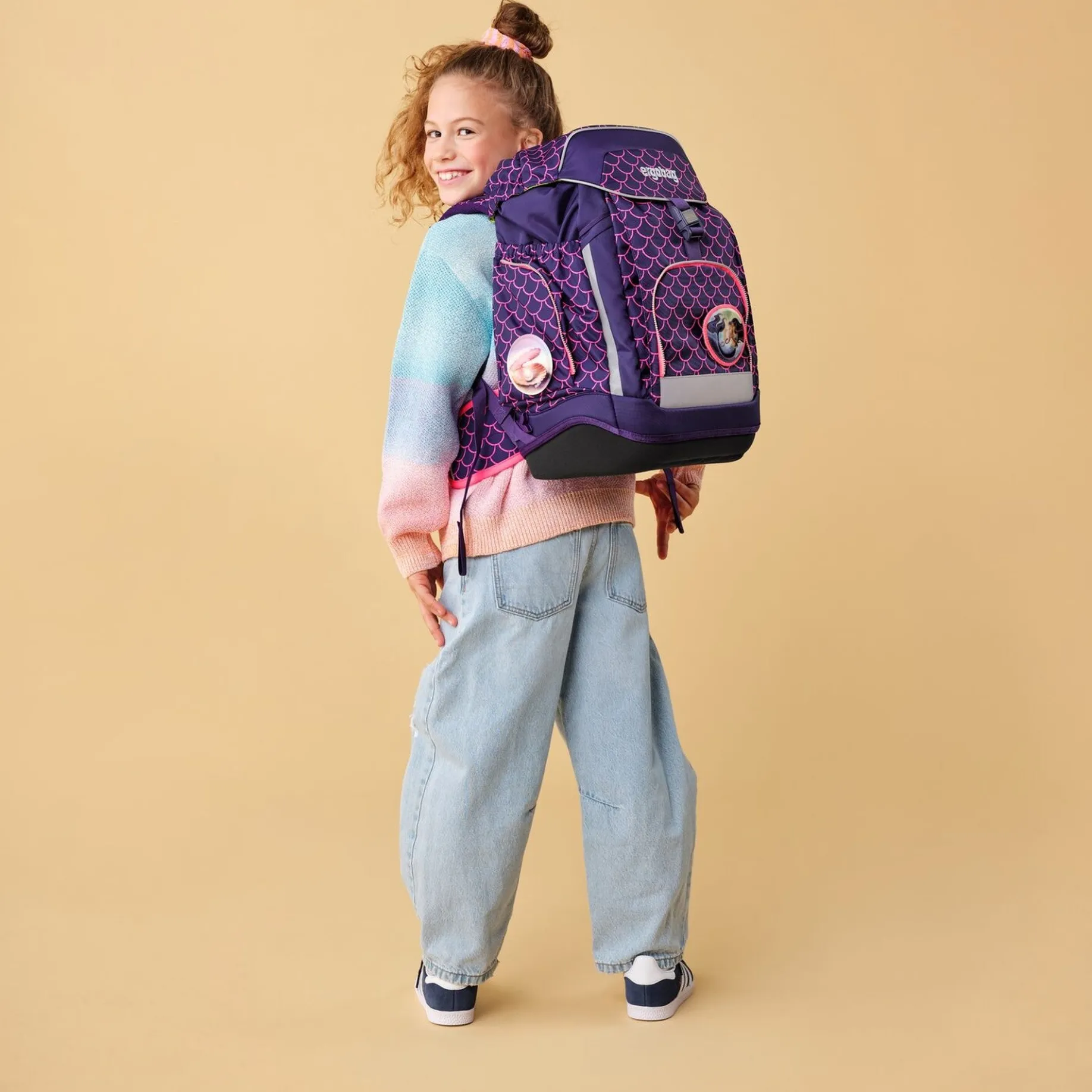 Maxi "Lumi" - Schulrucksack Set 6tlg. Modell 2025 (PerlentauchBär)