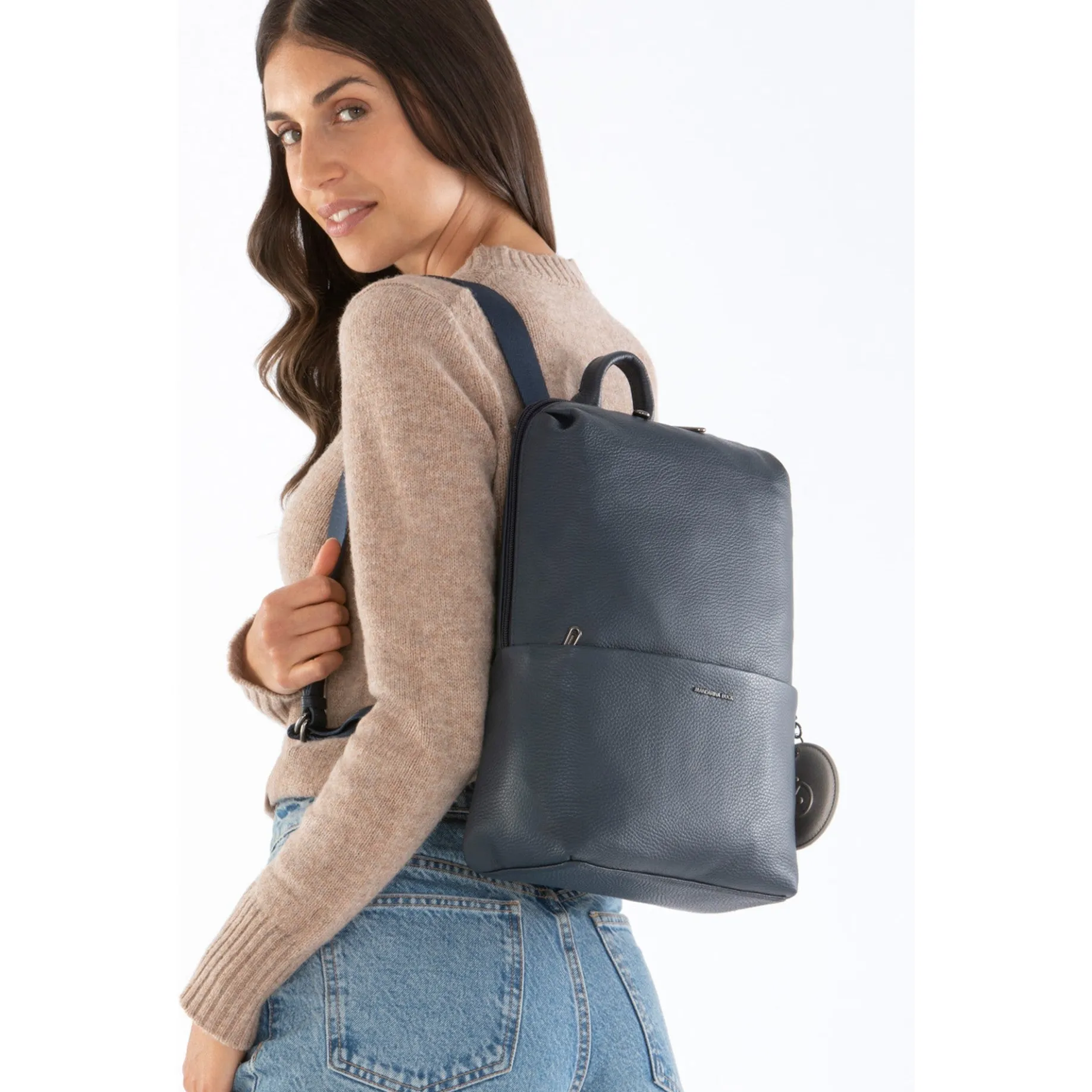 Mellow Leather - Rucksack 13" 36 cm Leder (dress blue)