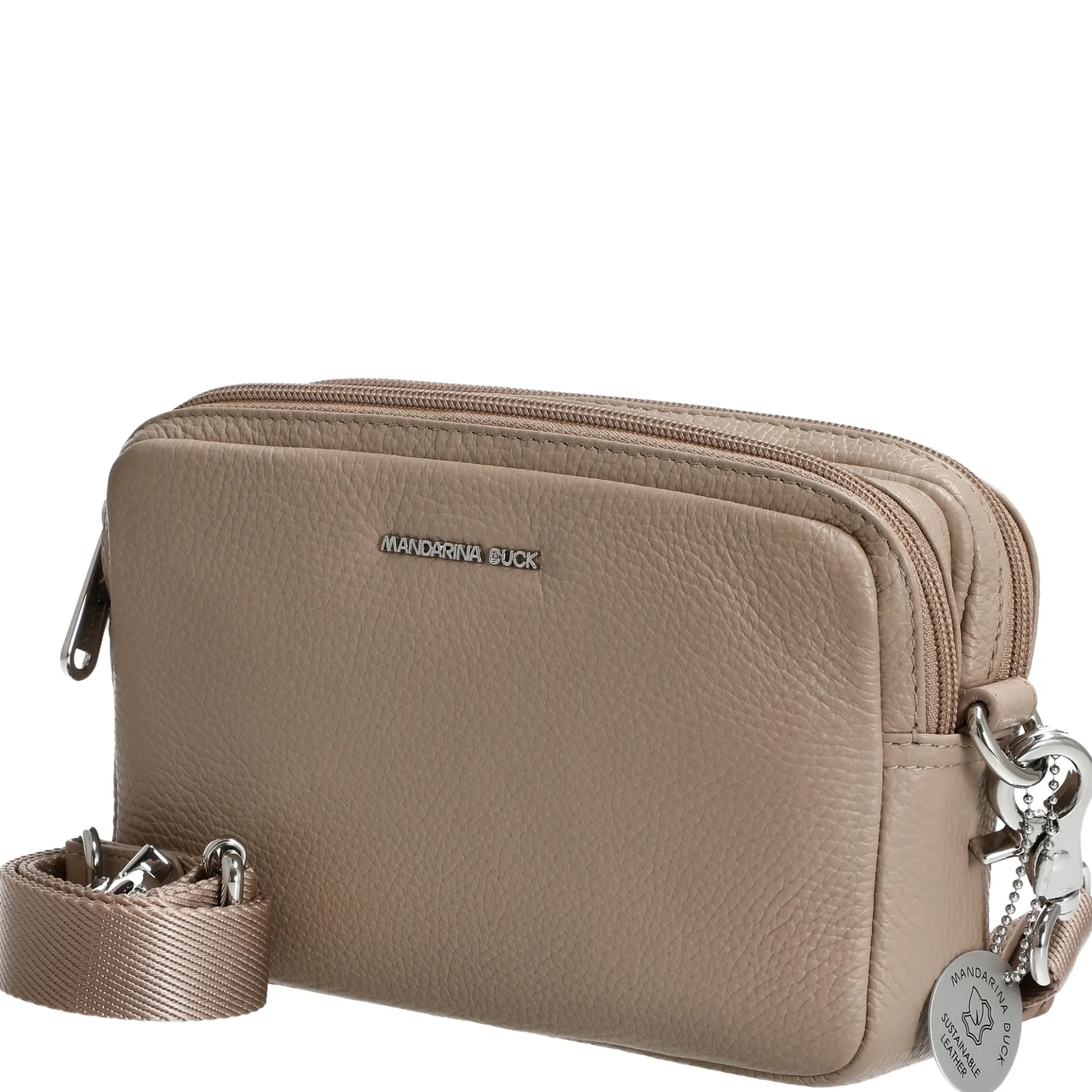 Mellow Leather - Umhängetasche 20 cm (warm taupe)