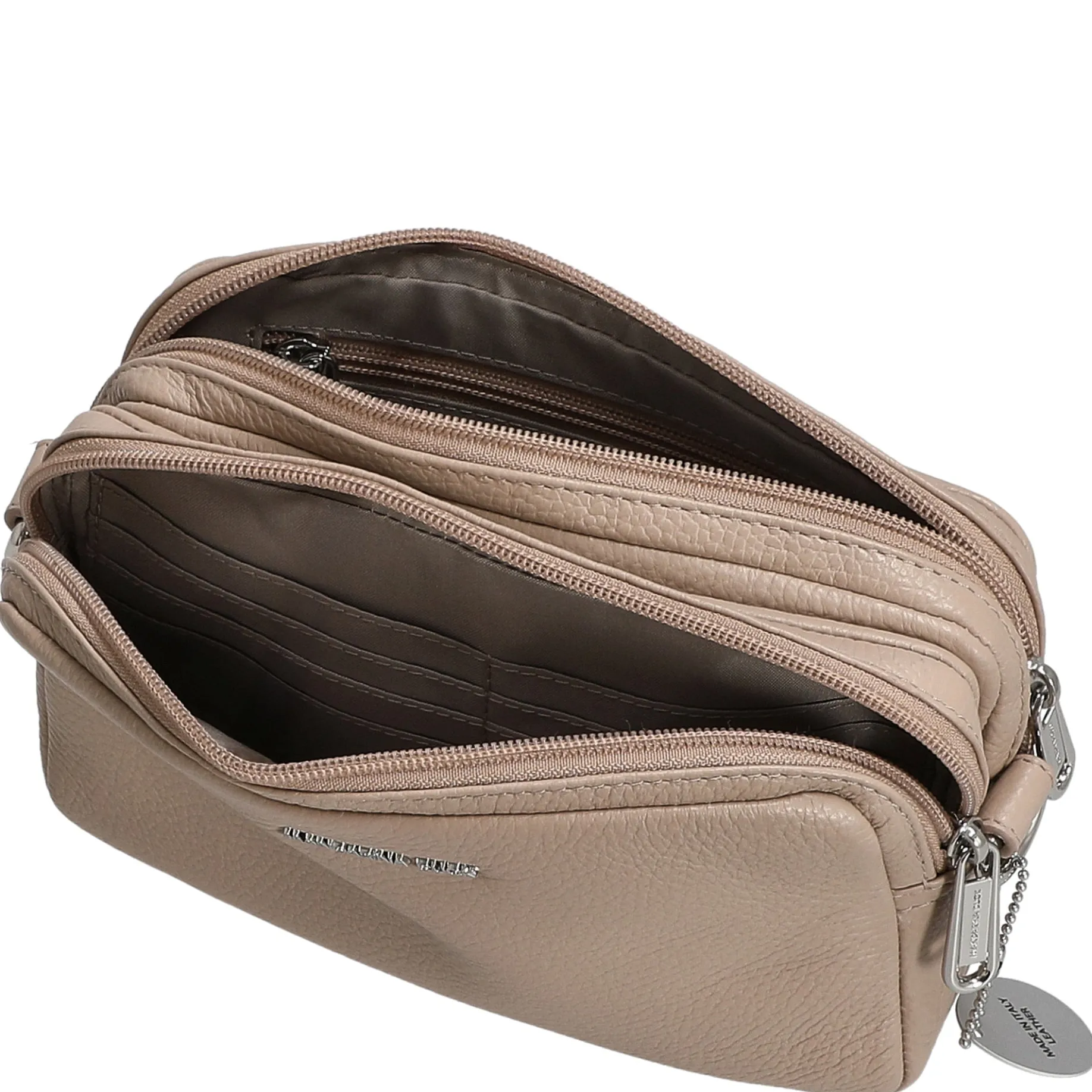 Mellow Leather - Umhängetasche 20 cm (warm taupe)