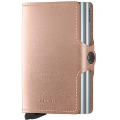 Metallic Twinwallet - Geldbörse RFID 7 cm (rose)