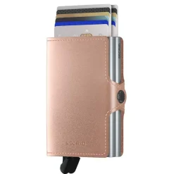 Metallic Twinwallet - Geldbörse RFID 7 cm (rose)
