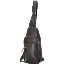 Milano - Umhängetasche 30 cm Rindsleder (cafe)