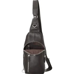 Milano - Umhängetasche 30 cm Rindsleder (cafe)
