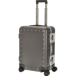 Milano Bank aluminum Spinner 55 M - 4-Rollen-Kabinentrolley 55/25 cm (steel grey)
