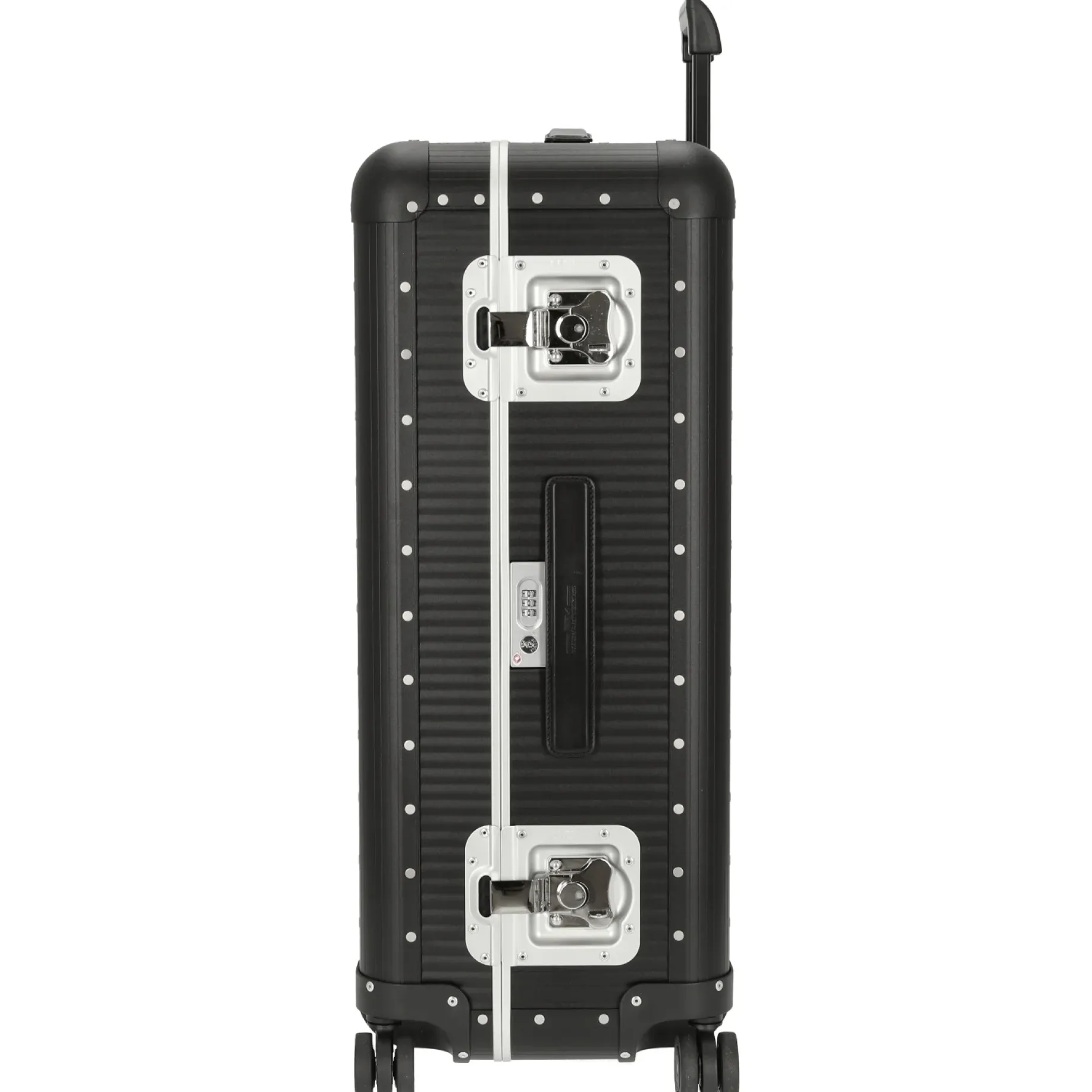 Milano Bank aluminum Spinner 76 - 4-Rollen-Trolley 75 cm (caviar black)
