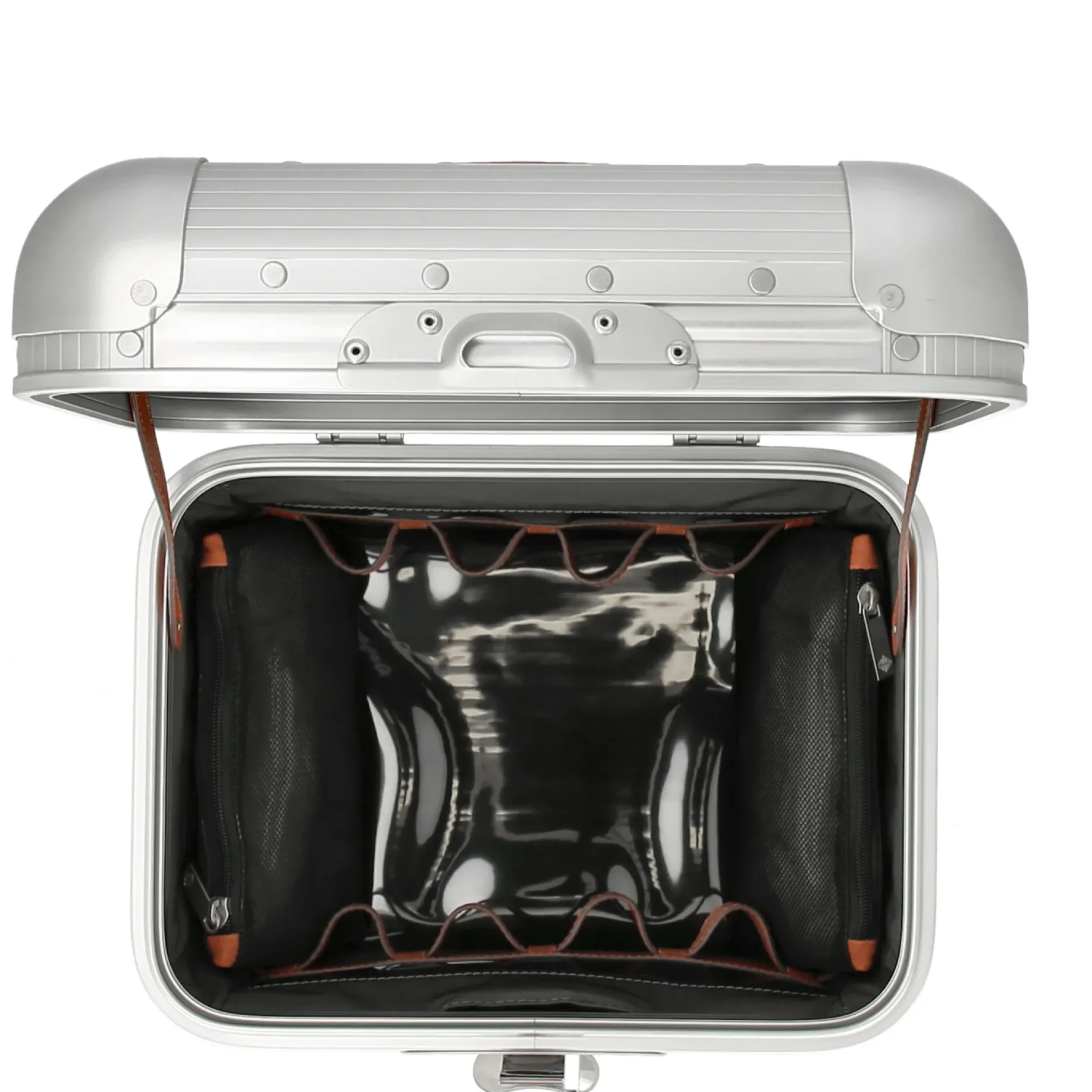 Milano Bank aluminum Vanity Case - Beauty Case 33 cm (moonlight silver)