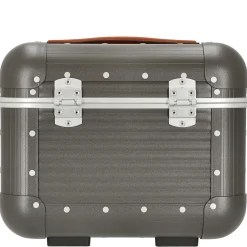 Milano Bank aluminum Vanity Case - Beauty Case 33 cm (steel grey)