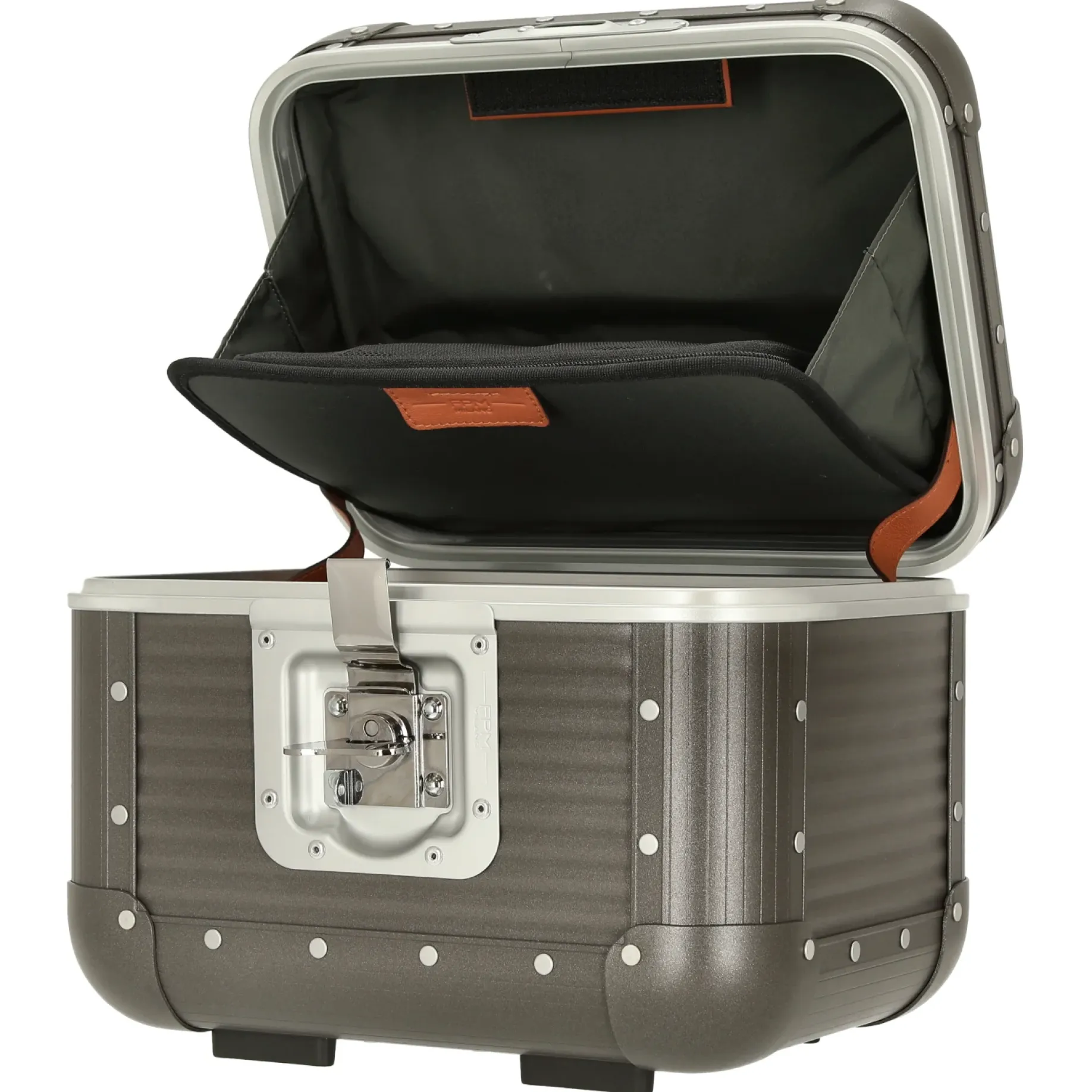 Milano Bank aluminum Vanity Case - Beauty Case 33 cm (steel grey)