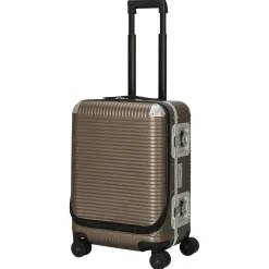 Milano Bank Light Spinner 53 front pocket - 4-Rollen-Kabinentrolley 53 cm (matt almond)