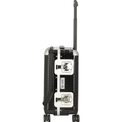 Milano Bank Light Spinner 53 front pocket - 4-Rollen-Kabinentrolley 53 cm (licorice black)
