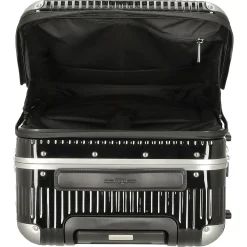 Milano Bank Light Spinner 53 front pocket - 4-Rollen-Kabinentrolley 53 cm (licorice black)