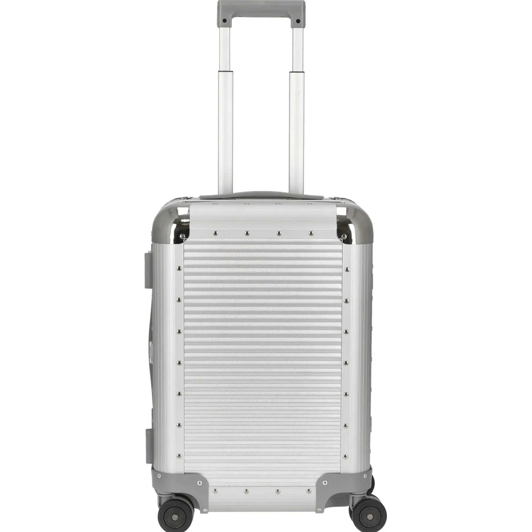 Milano Bank S aluminum Spinner 53 - 4-Rollen-Kabinentrolley 53 cm (moonlight silver)