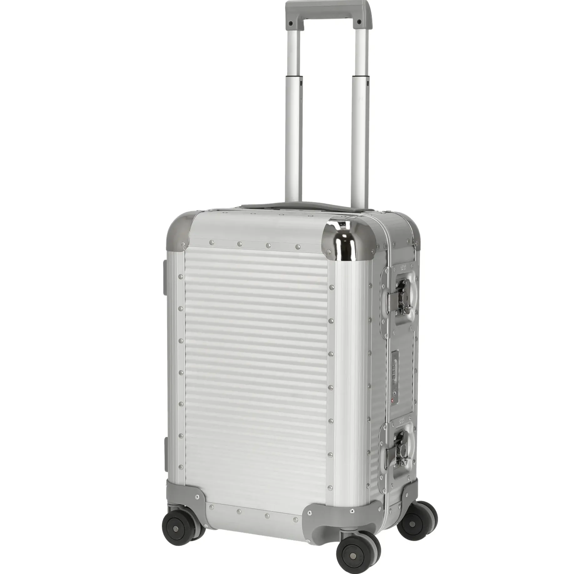 Milano Bank S aluminum Spinner 53 - 4-Rollen-Kabinentrolley 53 cm (moonlight silver)