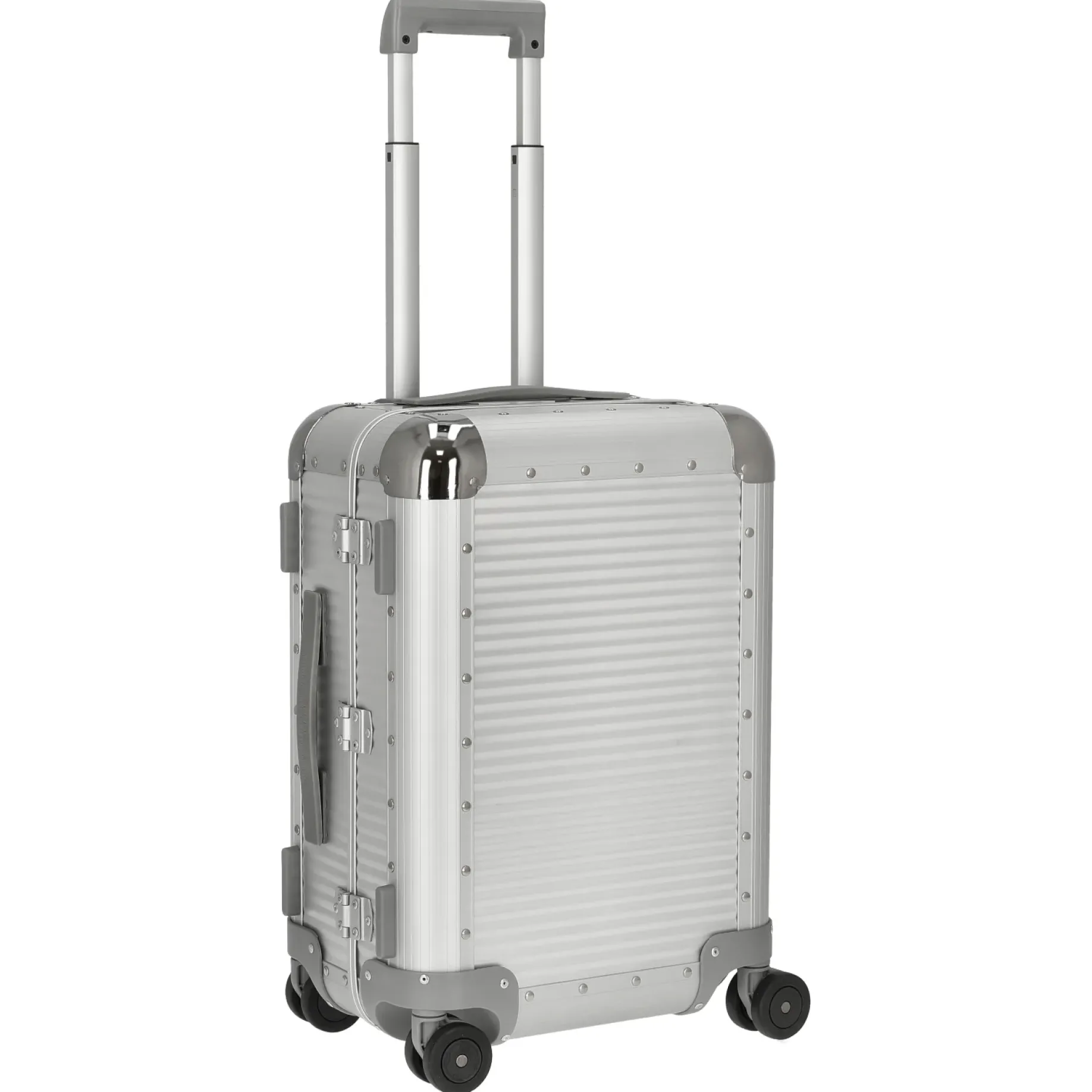 Milano Bank S aluminum Spinner 53 - 4-Rollen-Kabinentrolley 53 cm (moonlight silver)
