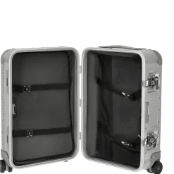 Milano Bank S aluminum Spinner 53 - 4-Rollen-Kabinentrolley 53 cm (moonlight silver)