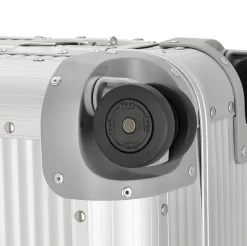 Milano Bank S aluminum Spinner 53 - 4-Rollen-Kabinentrolley 53 cm (moonlight silver)