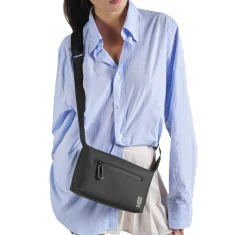 Minibag - Schultertasche 22 cm (schwarz)