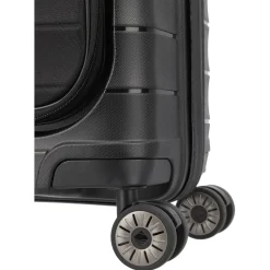 Mooby - 4-Rollen-Kabinentrolley mit Vortasche S 55 cm (black)
