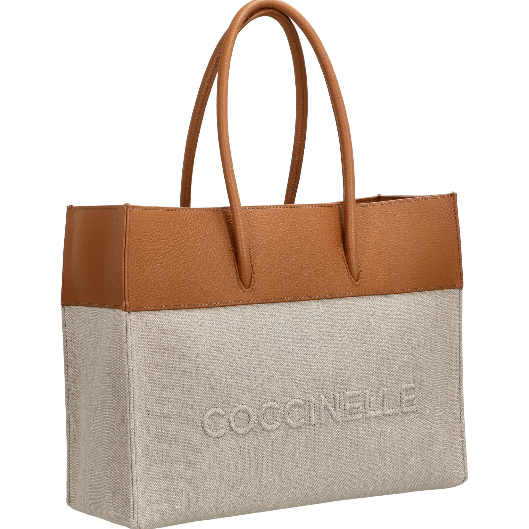 Myrtha Canvas - Umhängetasche 27 cm (natural/cuir)