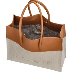 Myrtha Canvas - Umhängetasche 27 cm (natural/cuir)