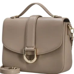 Nellim - Henkeltasche 25.5 cm (smooth taupe/gold)