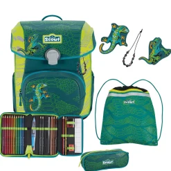 Neo DIN Exklusiv Superflash Extreme - Schulranzen Set 4tlg. (Lizard)