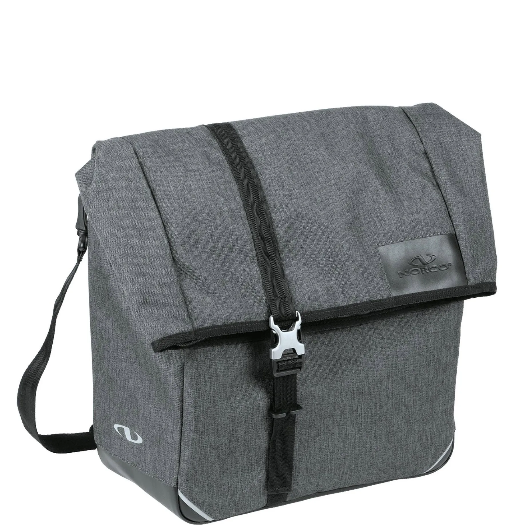 Newbury City Klickfix Messenger / Hinterradtasche 37 cm (tweed grey)