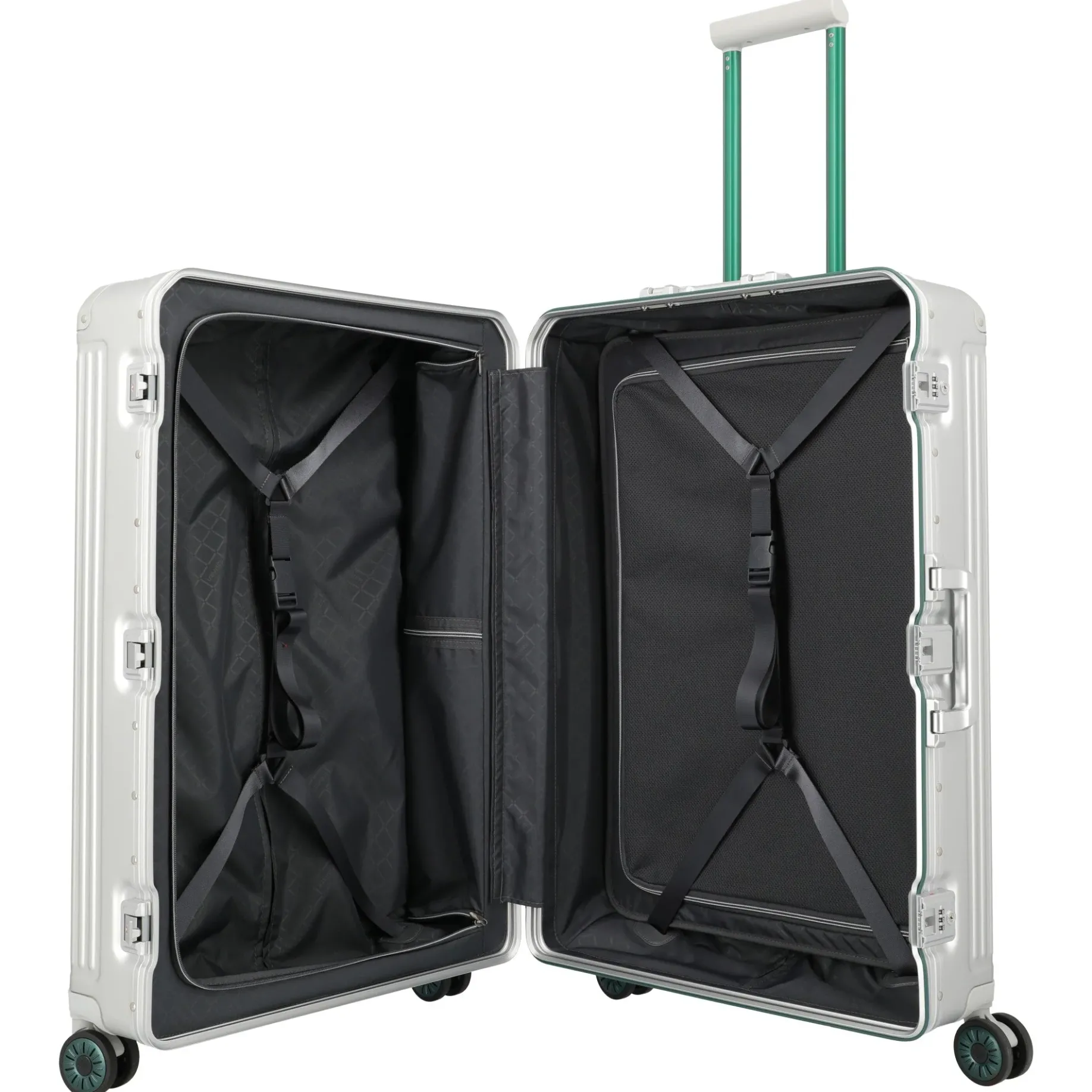 Next 75 Jahre Jubiläums-Edition - 4-Rollen-Trolley L 77 cm (silber-grün)