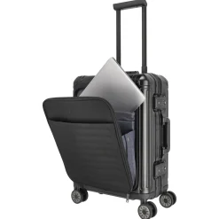 Next - 4-Rollen-Kabinentrolley mit Vortasche S 55 cm (black)