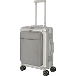 Next - 4-Rollen-Kabinentrolley mit Vortasche S 55 cm (silber)